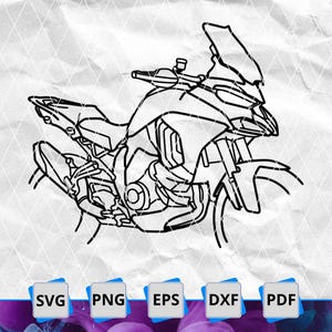 Ducati Multistrada V4 Moto Svg/Png/Pdf/Dxf/Eps Taglio Laser