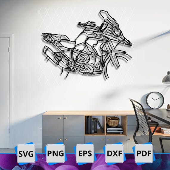 BMW R 1250 GS Motorcycle Svg/png/pdf/dxf/eps Lasercut - Etsy