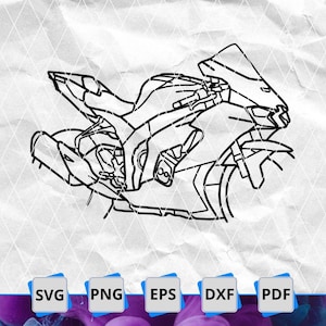 Kawasaki Zx10 Svg - Etsy