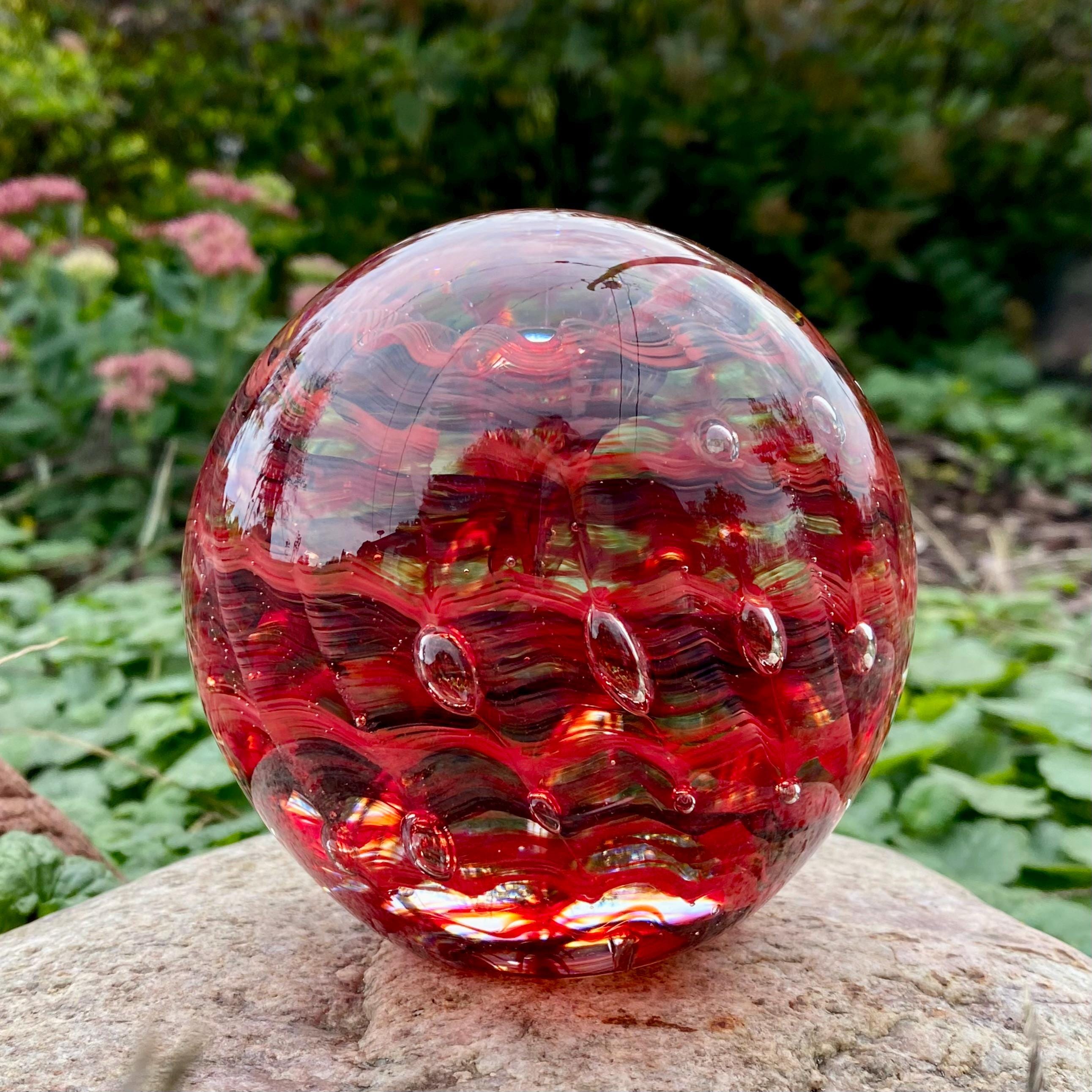 Handmade Memorial Glass Orb - Custom Remembrance Keepsake ...