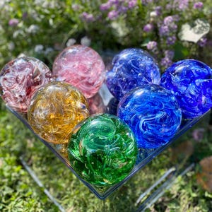 Ribbon Twist Glass Memorial - Choose Your Colors - Handcrafted Paperweight – Personalized Tribute -Made to Order