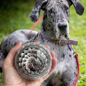 Handmade Memorial Glass Orb - Custom Remembrance Keepsake - Personalized Tribute - Made to Order - Rippled Swirl