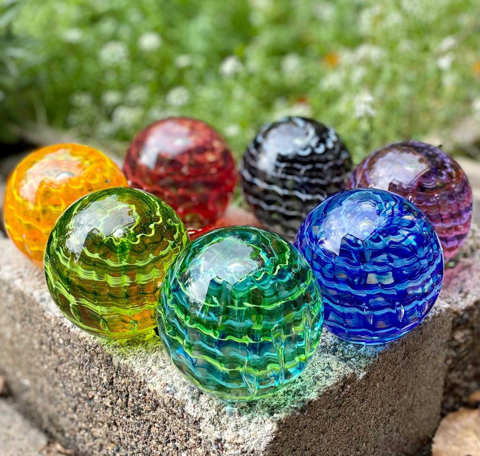 Handmade Memorial Glass Orb - Custom Remembrance Keepsake ...