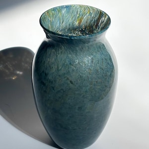 Handblown Glitter Confetti - Glass Flower Vase – One of a Kind Functional Art – Amphora Flower Vase - Glitter Glass