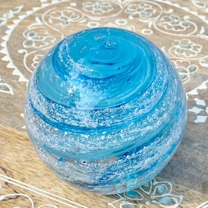 Handmade Memorial Glass Orb: Custom Remembrance Keepsake