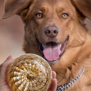 Handmade Memorial Glass Orb - Custom Remembrance Keepsake - Personalized Tribute - Made to Order - Rippled Vortex