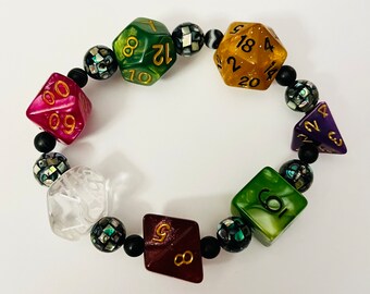 DND Die Bracelet #1 with Beads