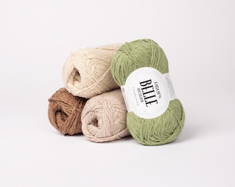 DROPS Belle Garn, Baumwolle Leinen Viskose Mischung, DK Light Worsted