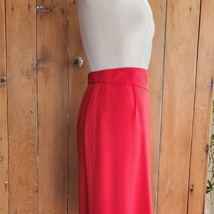 Vintage 90s Thierry Mugler Skirt Red Wool image 5
