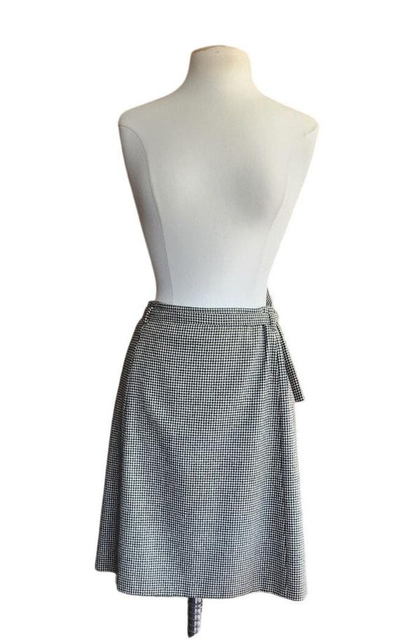Vintage Dries Van Noten Wool Skirt Houndstooth Pattern W Vintage Dries Van Noten Wool Skirt Houndstooth Pattern W