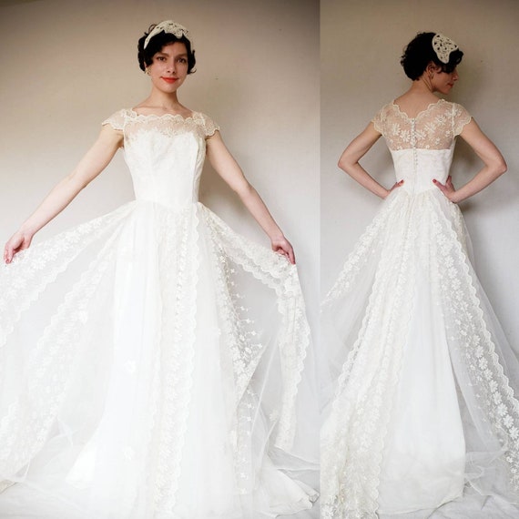 1950s wedding gowns