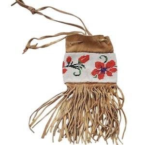 native american tobacco pouches Antique North Plains Indians Beaded Buckskin Pouch This genuine moose hide leather Native American Medicine Bag (a.k.a Medicine Bundle) is a small pouch measuring 3 with an 18 length cord. Tobacco Pouch Indigenous - Etsy