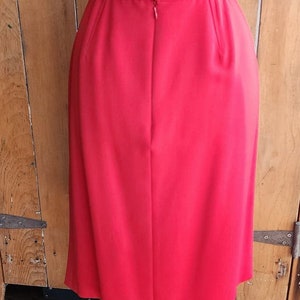 Vintage 90s Thierry Mugler Skirt Red Wool image 8