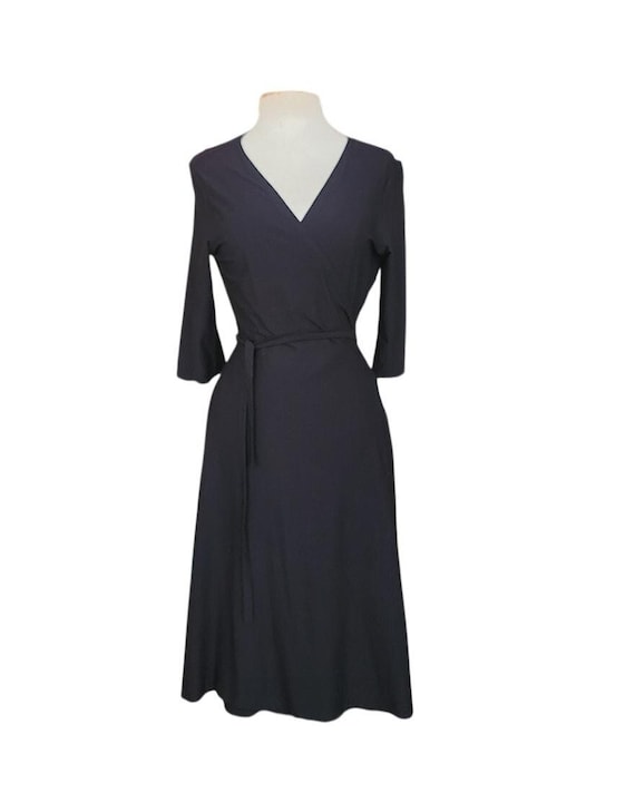 long sleeve midi shirt dress for women Anne Klein Women's A-Line Midi Shirt Dress, Black, 8