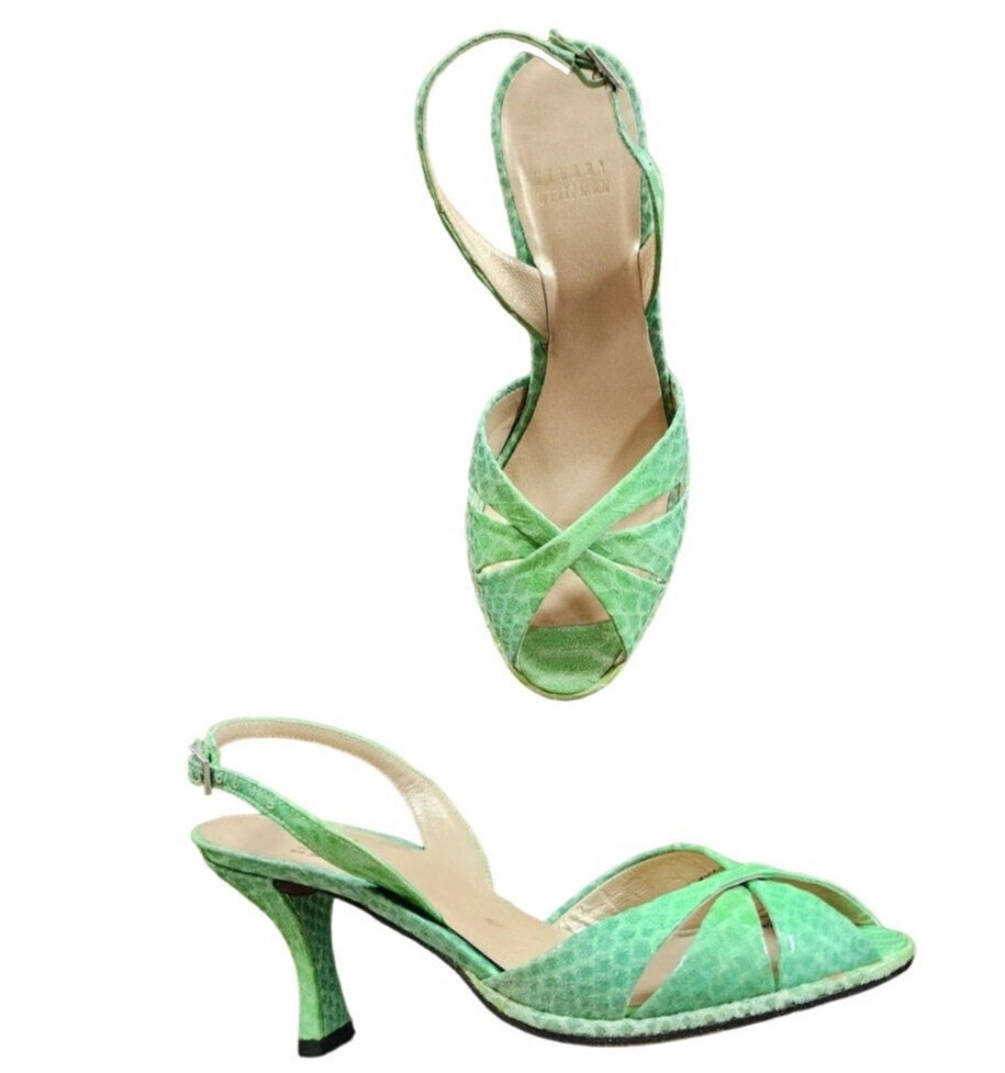 Green slingbacks online