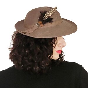 70s Ladies Brown Hat - Etsy display picture 2