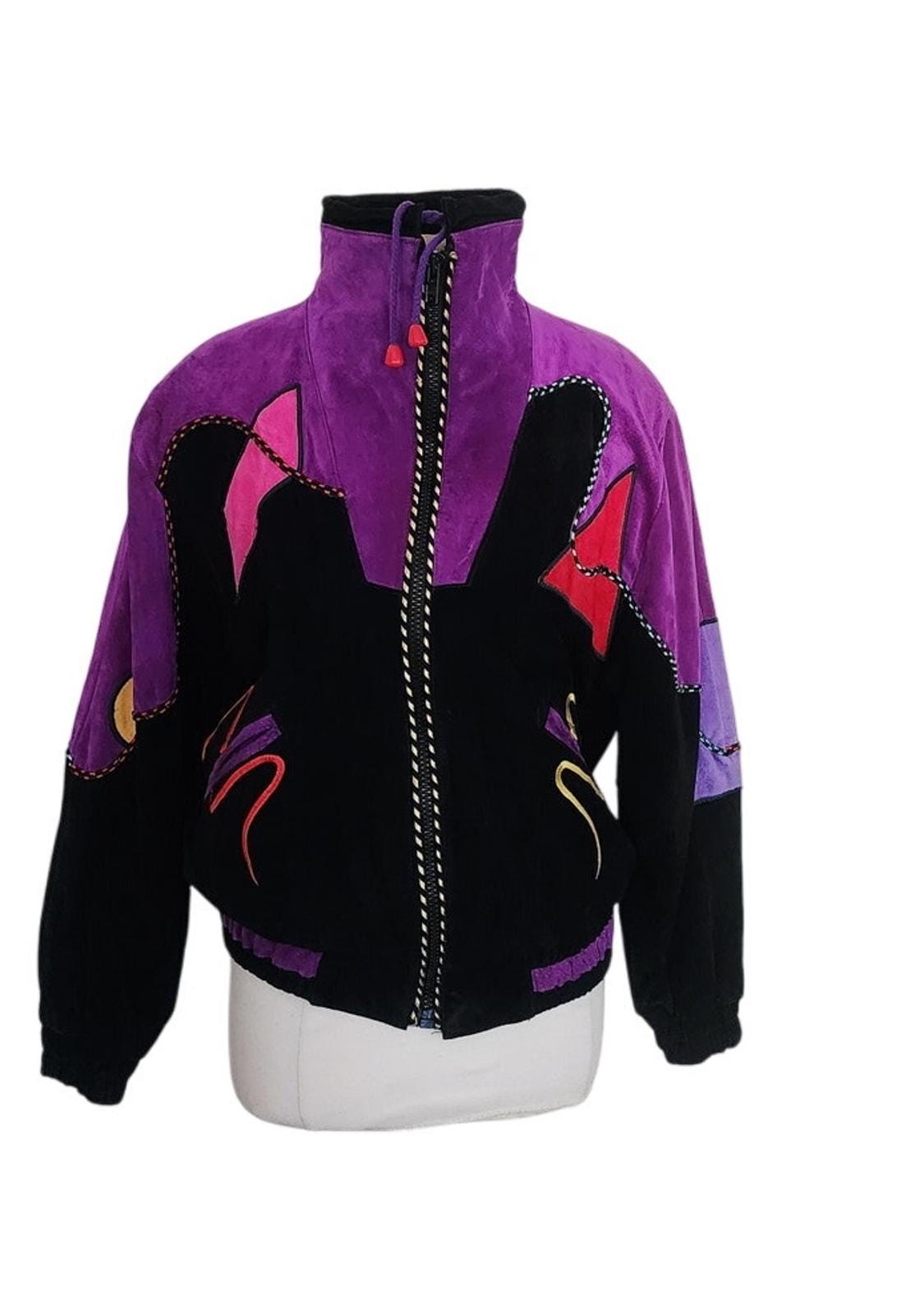 Multicolored suede jacket - Etsy 日本