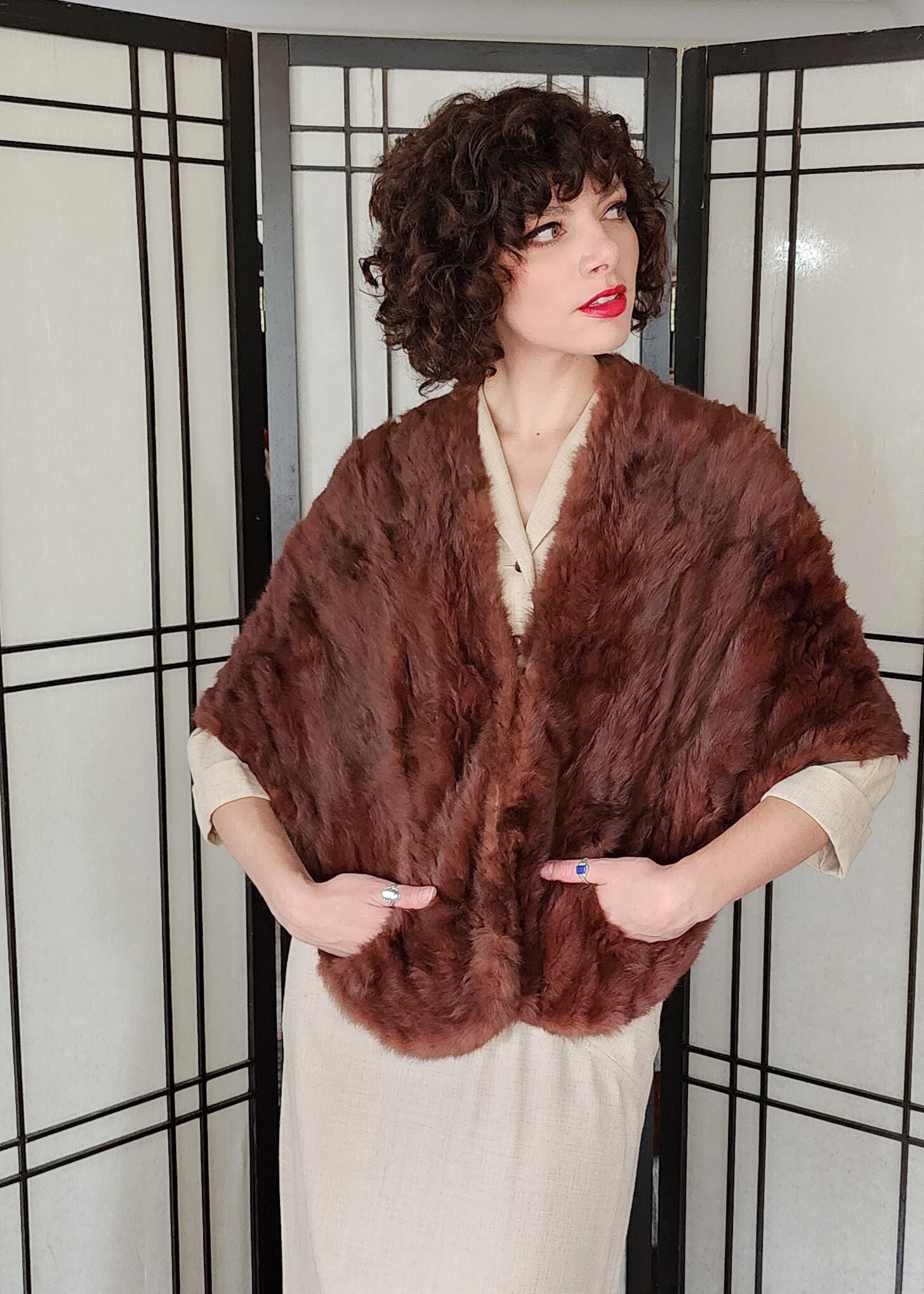 Fur Stole Etsy Singapore