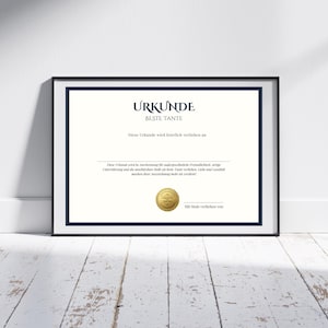 Certificat d'honneur pour la meilleure tante – Cadeau parfait