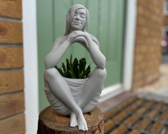 Maceta de Santuario Élfico / Maceta de jardín interior de inspiración fantástica / Maceta ecológica de PLA para casa de hadas / Decoración estilo cottagecore