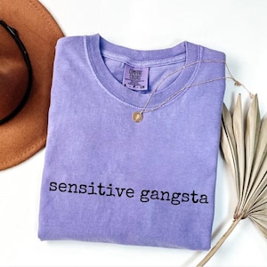 Comfort Colors® Love Island Sensitive Gangsta Shirt, Amaya Papaya Quote Shirt, God Forbid I&#39;m a Sensitive Gangster, Funny Mommy Gift