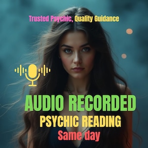 Paranormaal lezen met alleen audio | Gepersonaliseerde spraakopname | Geen kaarten gebruikt | Audiolevering op dezelfde dag