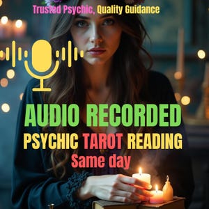 Audio-Only Psychische TAROT-Lesung | Personalisierte Sprachaufnahme | Audio-Lieferung am selben Tag