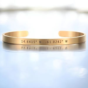 Bracelet gravé unisexe personnalisé, bracelet manchette avec prénom sur mesure, bracelet prénom unisexe, cadeau de naissance