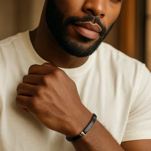 Pulsera de Cuero Personalizada con Grabado – Pulsera de Cuero Trenzado Personalizada – Pulsera para Hombre – Regalo Hecho a Mano
