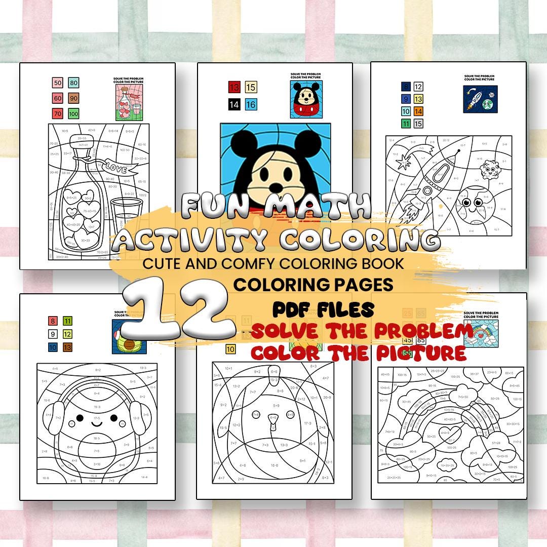 12 Fun Activity Sheets for Kids , Printable PDF , Colouring Pages ...