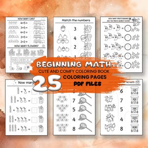 Preschool Math, Beginning Math, Counting, Learning to Add, Preschool, Kindergarten Worksheet, Addition, Preschool Worksheets