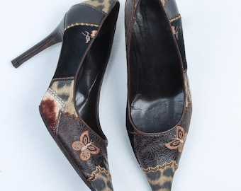 Vintage Vicini Giuseppe Zanotti Crystal Embellished Lizard