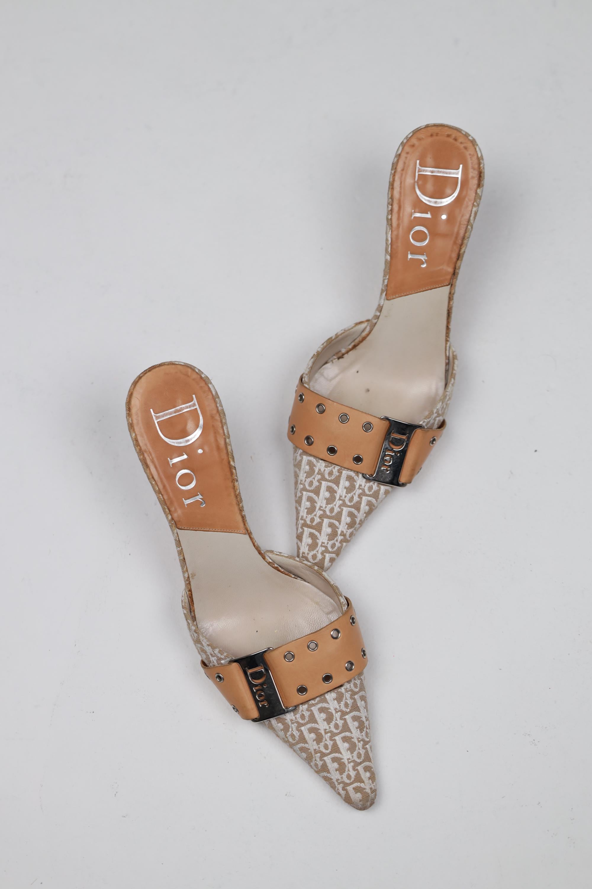 Vintage Dior Mules - Etsy