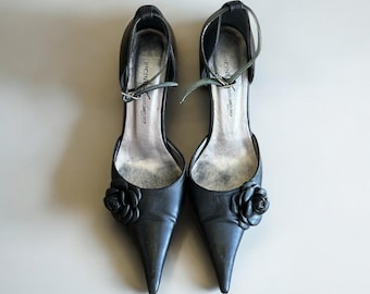 Vintage Vicini Giuseppe Zanotti Bejeweled Turtle Mule Heels/ 35