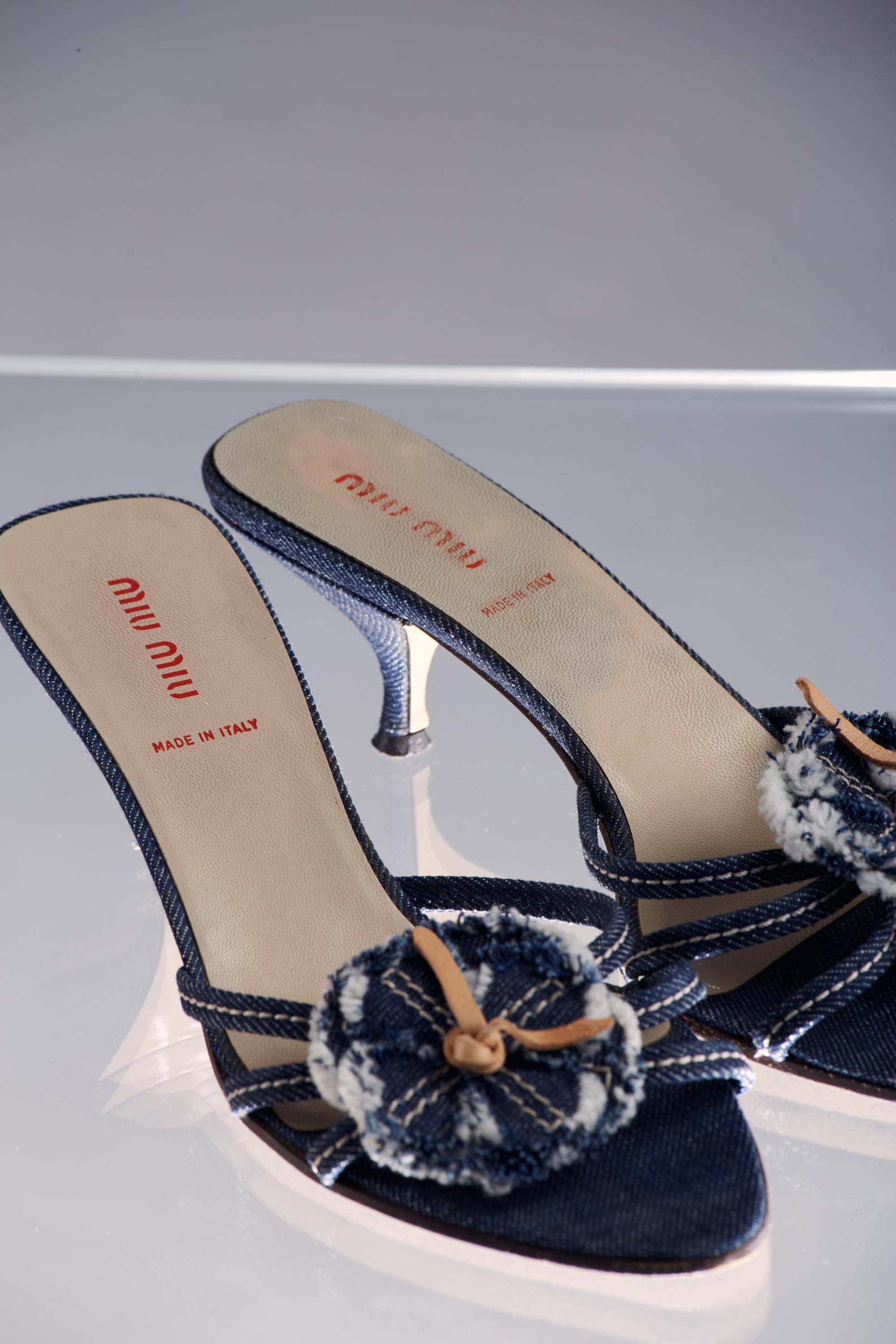 靴 Archive miumiu denim pumps heel shoes il_fullxfull.6817675800_46jk.jpg