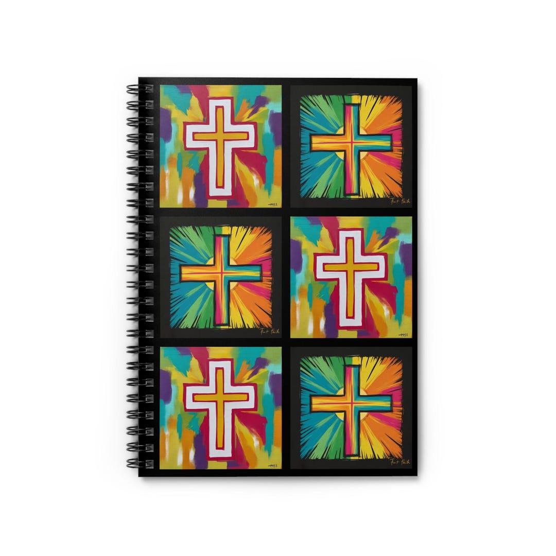 Colorful Christian Spiral Notebook - Ruled Line, Inspirational Journal ...