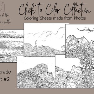 Colorado Coloring Pages – Printable Coloring Sheets from Real Photos, Nature & Landscape Art - Set 2