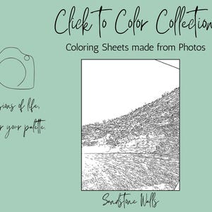 Sandstone Walls Desert Coloring Sheet