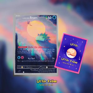 Jogo de cartas colecionáveis holográfico Little Fella Snom, feito por fãs, para fãs e colecionadores