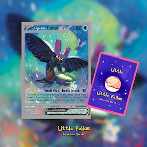 Little Fella Lotad Cute Fan Made Holographic Pkm Trading Card Game for Fans & Collectors