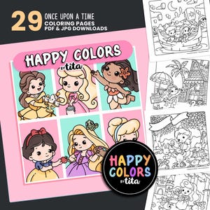 Livre de coloriage de princesses, pages à colorier avec de jolies princesses, pages relaxantes pour tous, livre de coloriage de contes de fées