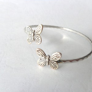 butterfly bracelet wrap butterfly jewelery. nature bracelet, animal bracelet, charm bracelet, bangle image 4