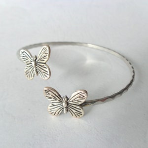 butterfly bracelet wrap butterfly jewelery. nature bracelet, animal bracelet, charm bracelet, bangle image 2