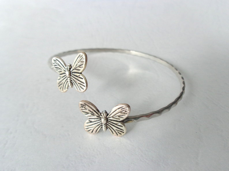 butterfly bracelet wrap butterfly jewelery. nature bracelet, animal bracelet, charm bracelet, bangle image 2