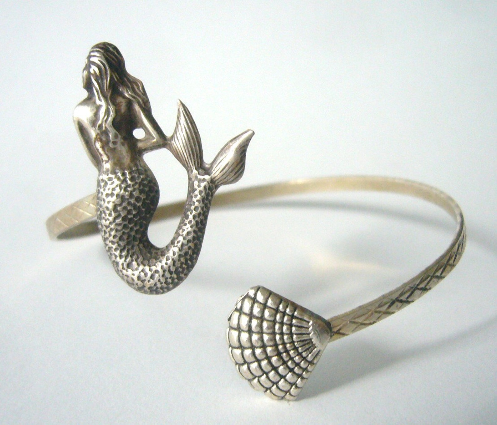 Silver mermaid bracelet animal bracelet charm bracelet Etsy