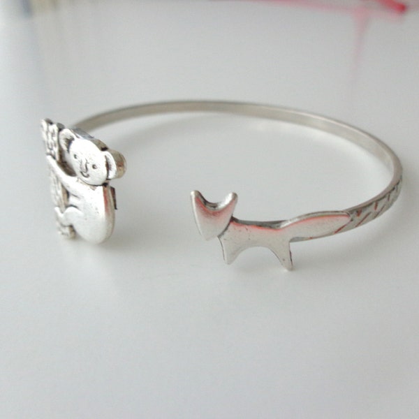 silver fox koala bracelet