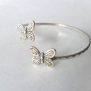 butterfly bracelet wrap butterfly jewelery. nature bracelet, animal bracelet, charm bracelet, bangle image 3