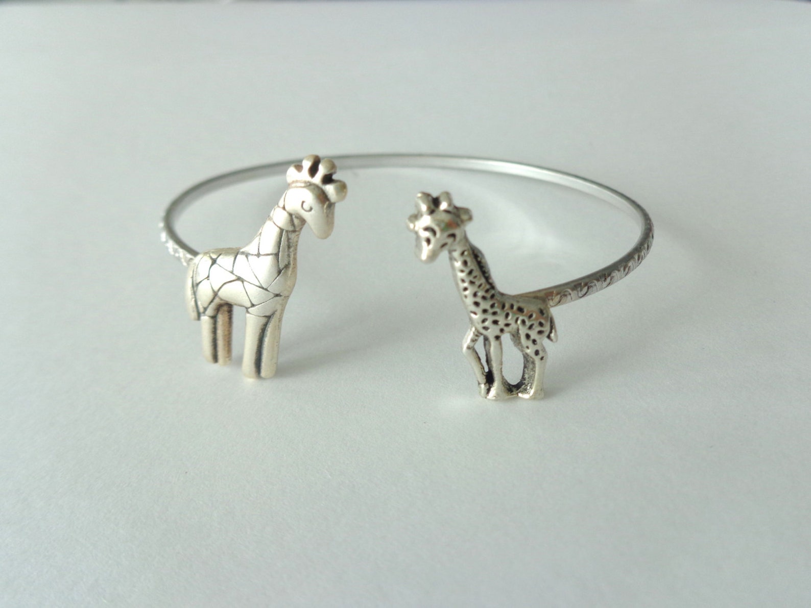 Giraffes Cuff Bracelet Wrap Style Animal Bracelet Charm Etsy