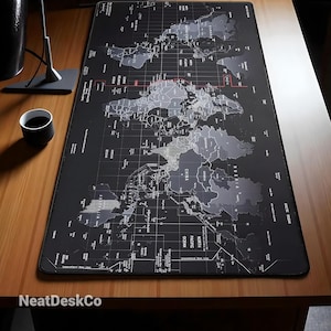 Weltkarte Tastatur-Matten | Schreibtisch Schutz Maus Pad | Gamer Maus Unterlage | Gaming Tastatur-Matte | Globale Weltkarte
