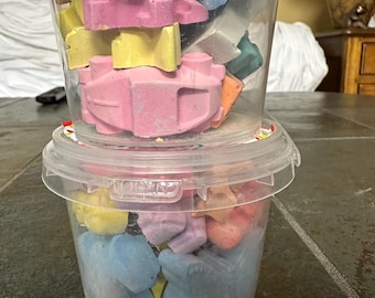 Chalk buckets for boys and or girls! You mix your own!